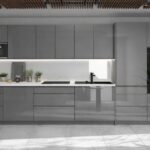 CARRINI GREY magasfényű elemes konyhabútor modern kivitelben