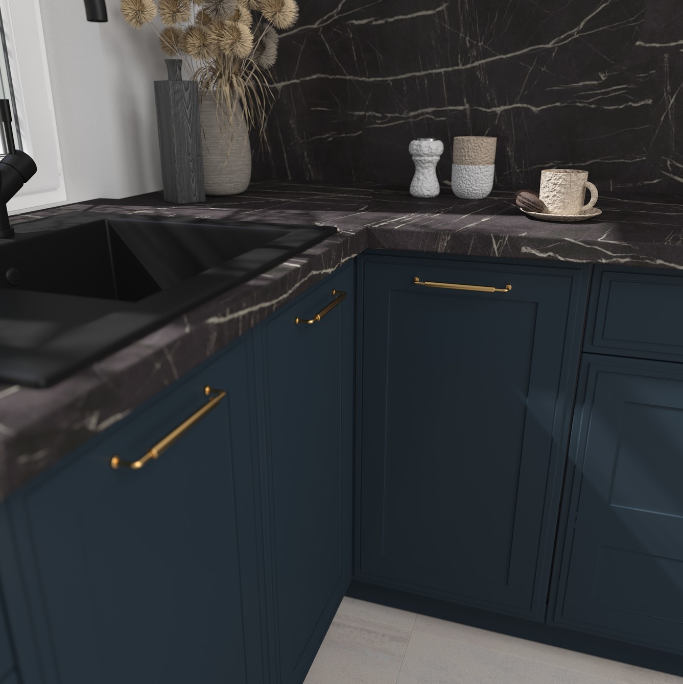 SIGNUM elemes konyhabútor MDF front közeli nézet