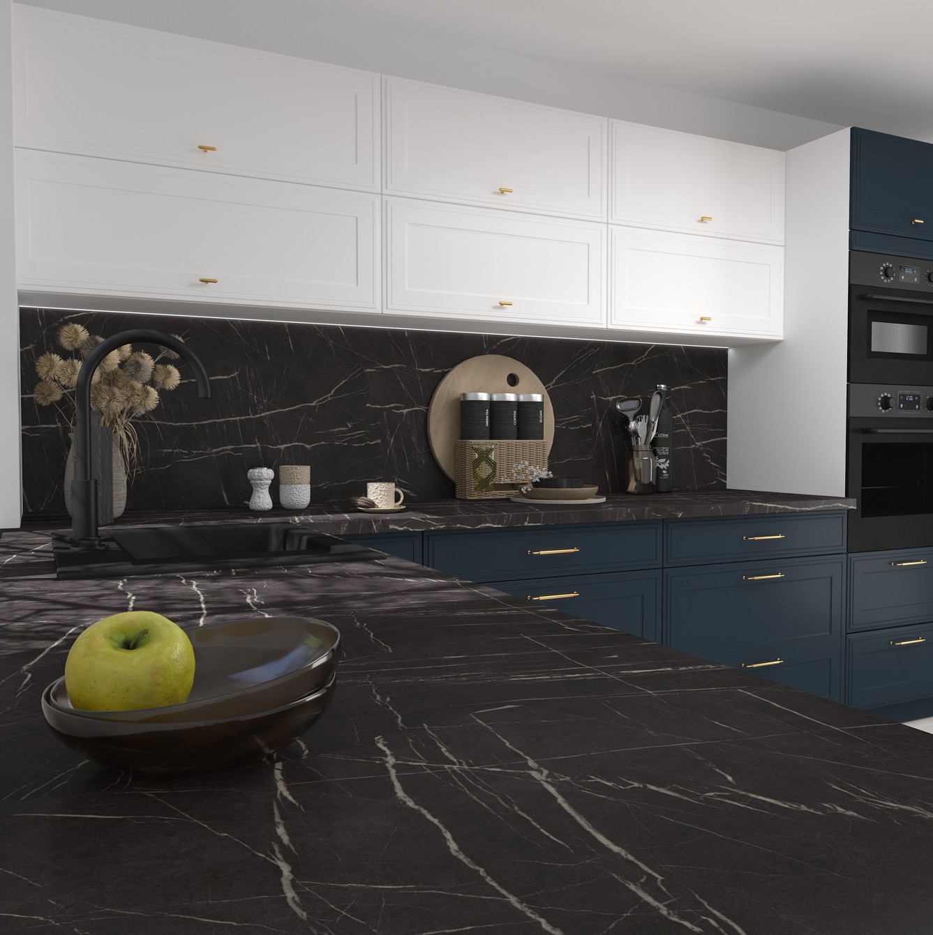 SIGNUM elemes konyhabútor keretes front részlet fotó