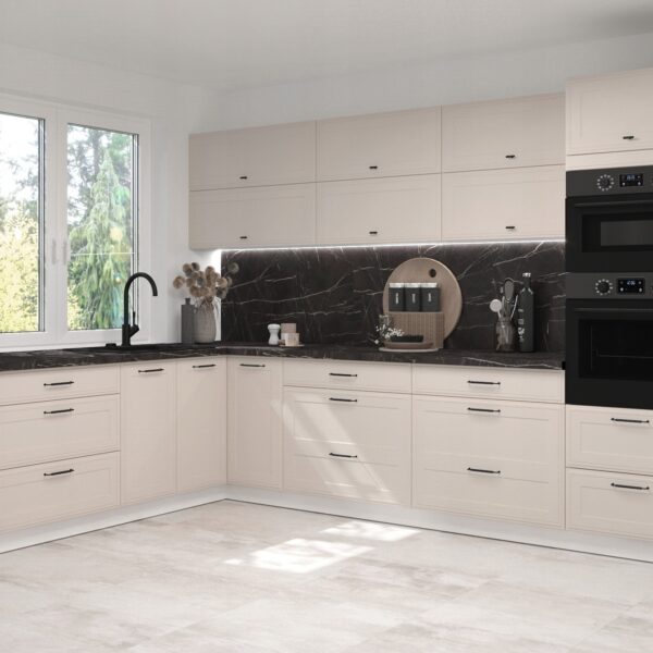 SIGNUM elemes konyhabútor KASZMIR színű sarok konyhabútor