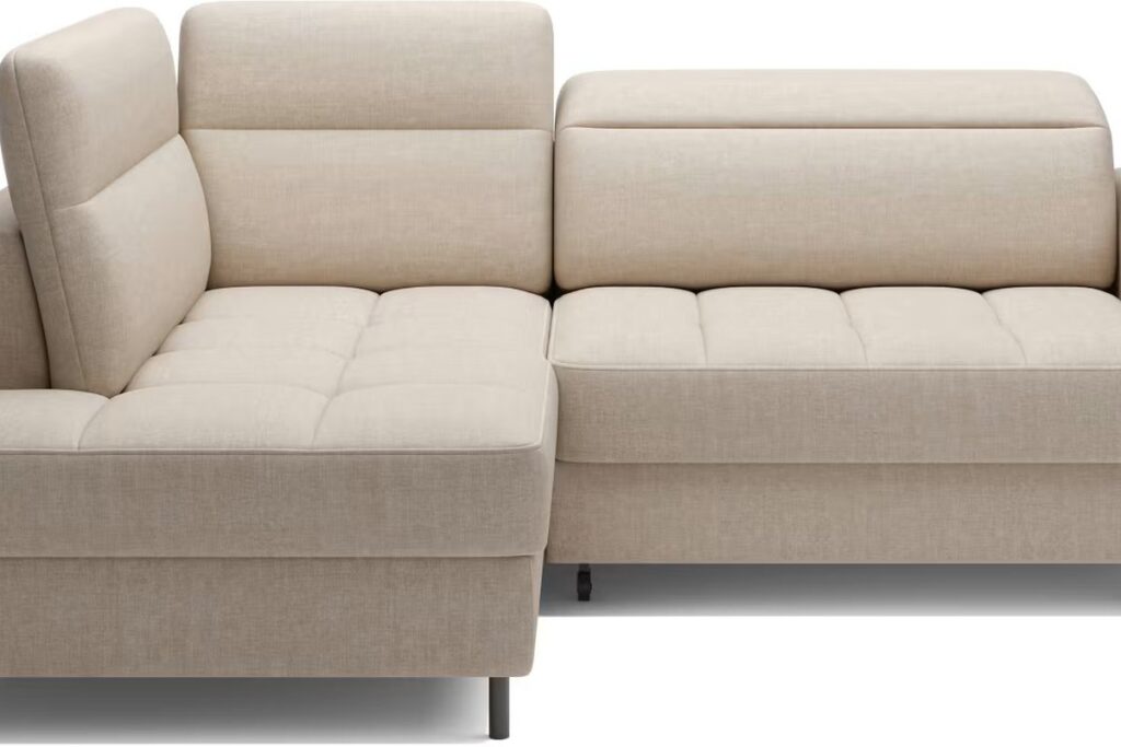 BAREA ágyazható sarokgarnitúra ágyneműtartóval BAREA ágyazható sarokgarnitúra ELTAP – modern sarokkanapé nappaliba