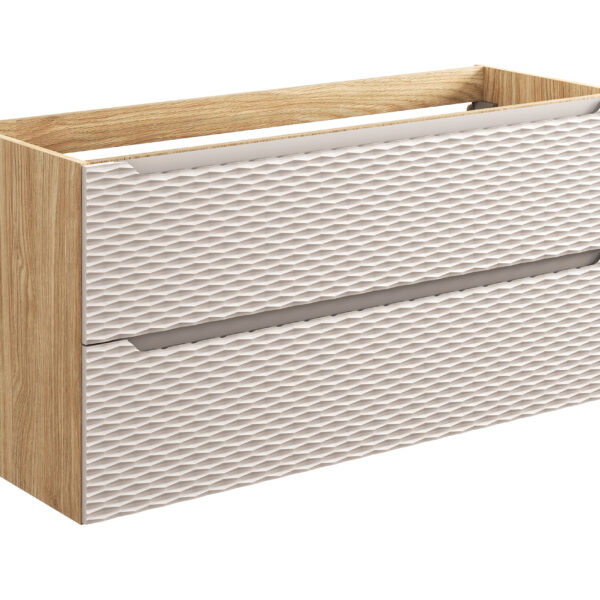 OCEAN BEIGE 82-120-2S fürdőszoba bútor mosdós szekrény 120 cm, 2 fiókkal