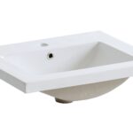 Süllyesztett mosdó – Bútorba építhető mosdó egymedencés 60 cm – Fényes fehér UM-9060 ( YS27298-60)-SM
