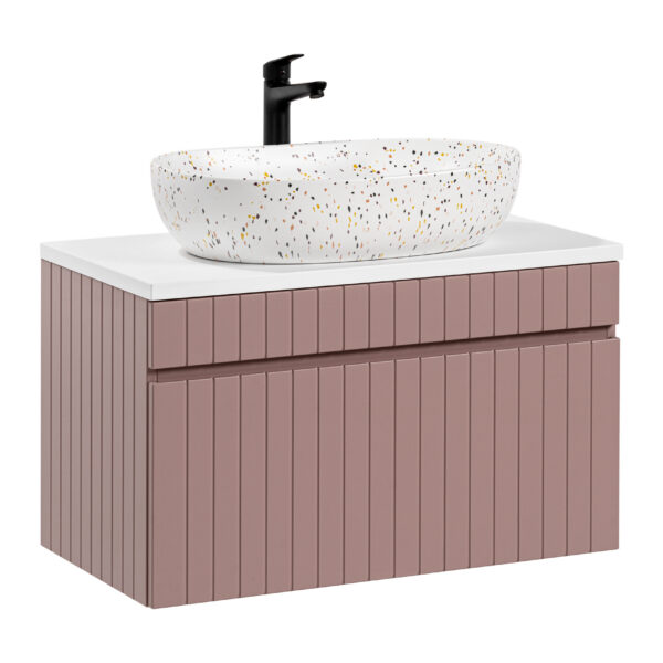 ICONIC ROSE komplett fürdőszoba bútor szett 80 cm – pultos tálmosdóval SET -ICR B 80 CM LILI-MW21