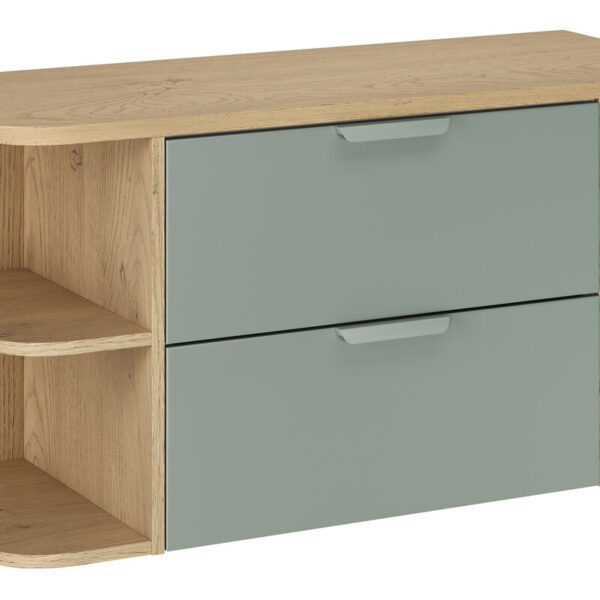 ASTER GREEN komplett fürdőszoba bútor szett 100 cm – pulttal SET-ASG B CREMONA 100CM LRSM