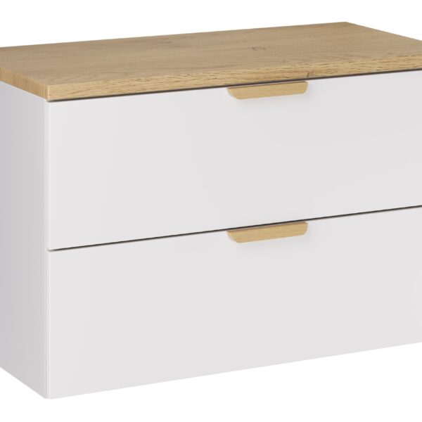 ASTER WHITE komplett fürdőszoba bútor szett 80 cm – pulttal (SET-ASW B CREMONA 80CM)