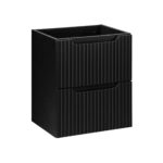 .Mosdószekrény 50cm 2 fiókok – NOVA BLACK fürdőszoba bútor NOVA BLACK D2 82-50-2S-NB