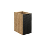 LUXOR BLACK fürdőszoba bútor pult alatti szekrény – 30 × 57 × 46 cm (81-30-1D)