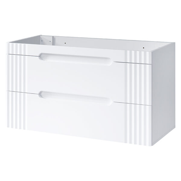 ..FIJI WHITE mosdószekrény 120 cm – 2 fiókkal (FIJI WHITE 82-120-D-2S)