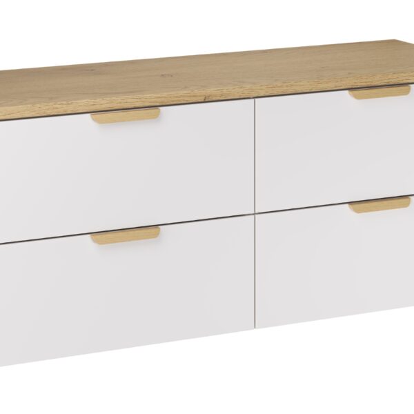 ASTER WHITE komplett fürdőszoba bútor szett 120 cm – pulttal (SET-ASW B CREMONA 120CM)