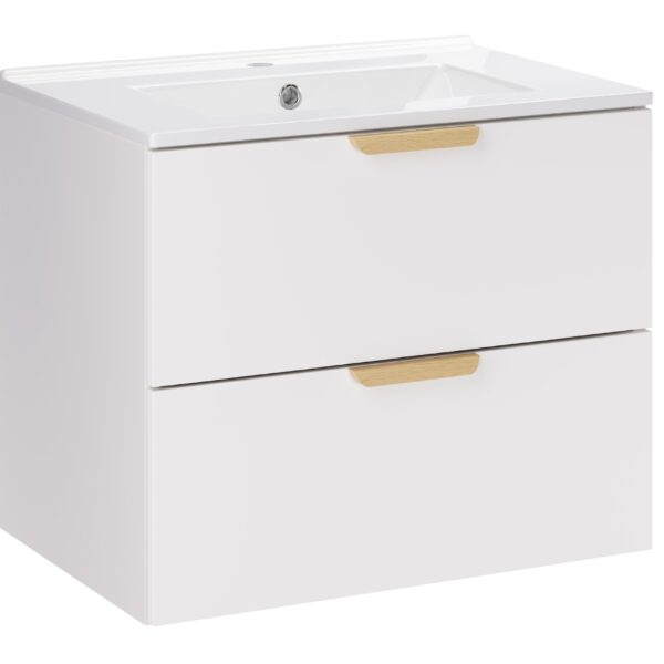 ASTER WHITE komplett fürdőszoba bútor szett 60 cm – mosdóval (SET-ASW 60CM LAVA)