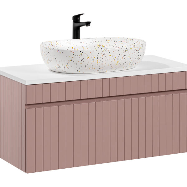 ICONIC ROSE komplett fürdőszoba bútor szett 100 cm – pultos tálmosdóval SET -ICR B 100 CM LILI-MW21