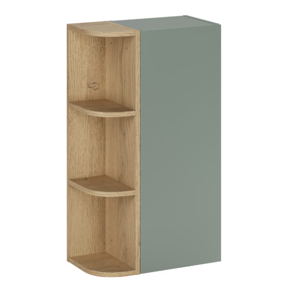 ASTER GREEN Fürdőszoba bútor szett félszekrénnyel és polcos résszel – SET-ASG SP URSM