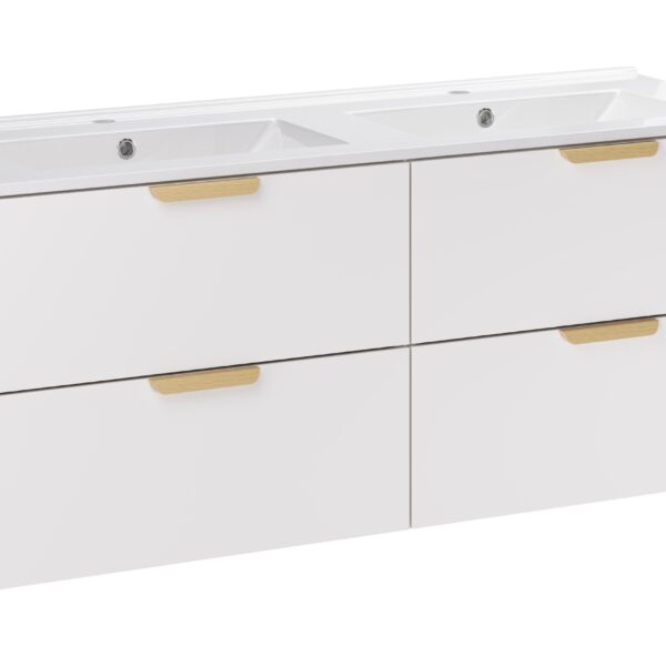 ASTER WHITE komplett fürdőszoba bútor szett 120 cm – mosdóval (SET-ASW 120CM LAVA)