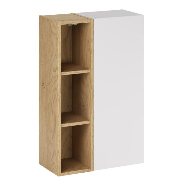 ASTER WHITE komplett fürdőszoba bútor szett – félszekrénnyel + polcelemekkel (SET-ASW SP UR 20X80)