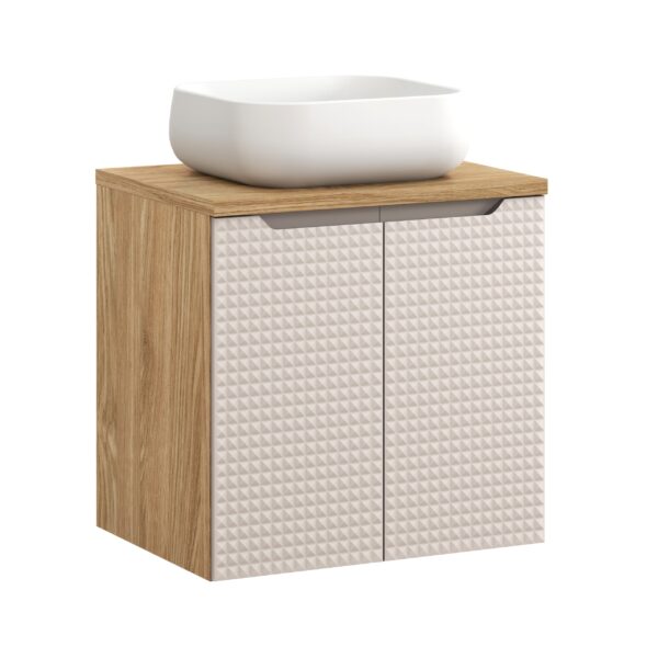 LUXOR BEIGE fürdőszoba bútor szett – B 60 cm D UN NIKA WH (SET-LXB B 60CM D UN NIKA WH)