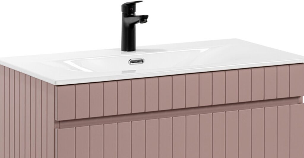 ICONIC ROSE mosdószekrény beépített mosdóval – fürdőszobabútor modern stílusban