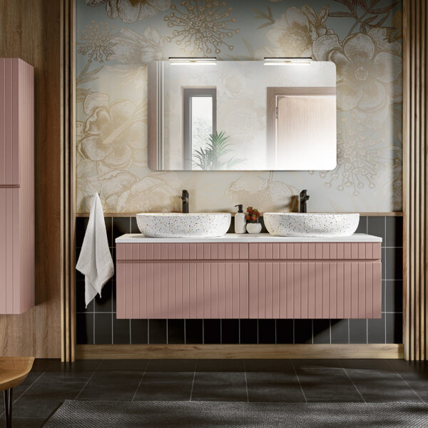 ..ICONIC ROSE komplett fürdőszoba bútor szett 160 cm – pultos tálmosdóval SET -ICR B 160 CM LILI-MW21 5