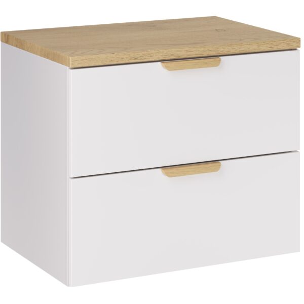 ASTER WHITE komplett fürdőszoba bútor szett 60 cm – pulttal (SET-ASW B CREMONA 60CM)