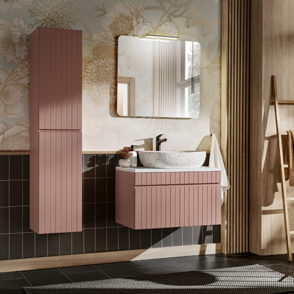 ..ICONIC ROSE komplett fürdőszoba bútor szett 80 cm – pultos tálmosdóval SET -ICR B 80 CM LILI-MW21 3