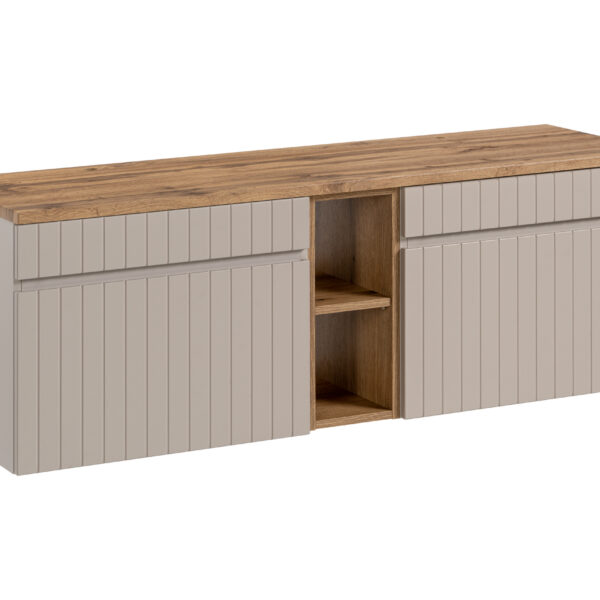 ICONIC CASHMERE komplett fürdőszoba bútor szett 140 cm – pulttal SET - ICC B 140 CM 81-01 COAST EVOKE OAK