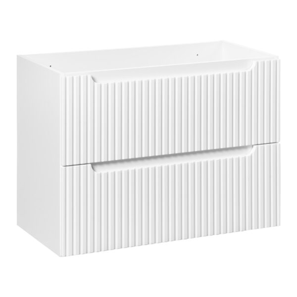 NOVA WHITE Mosdószekrény 80 cm 2 fiókos fürdőszoba bútor – NOVA WHITE 82-80-2S NW