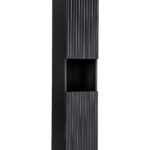 .Szekrény wysoka 2 ajtó – NOVA BLACK fürdőszoba bútor NOVA BLACK D 80-03-2D(W80-02D)-NB