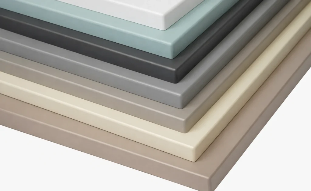 .QUANTUM KONYHABÚTOR Graphite 400 cm Összeállítás QUANTUM konyhabútor hétféle frontszíne lépcsős elrendezésben