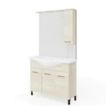 Rubino 105 cm fürdőszoba bútor 4515+4525D Rovere Ghiaccio