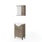 Rubino 55 cm fürdőszoba bútor 4601+4695/LED Noce Americano