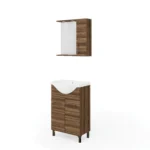 Rubino 55 cm fürdőszoba bútor 4701+4795/LED Rovere Moka