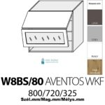 EMPORIUM KONYHABÚTOR 2-ajtós FELSŐ szekrény 80 cm (W8BS 80 AV WKF)