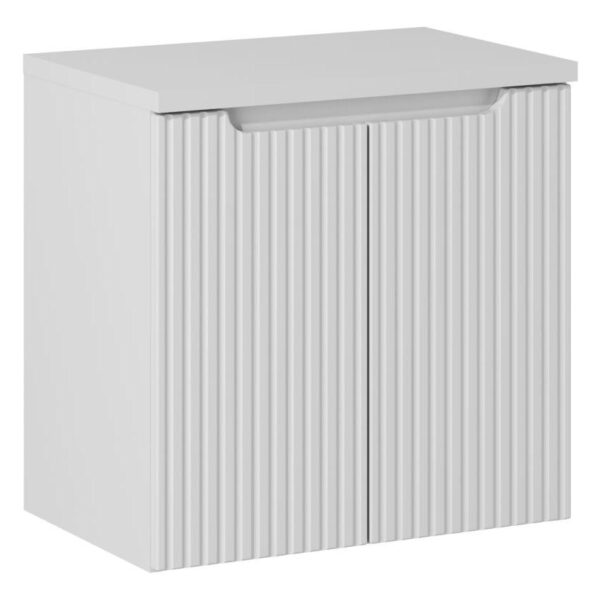 NOVA WHITE Fürdőszoba bútor 60 cm-es bútorgarnitúra – SET-NOW B WHITE 60CM D NW