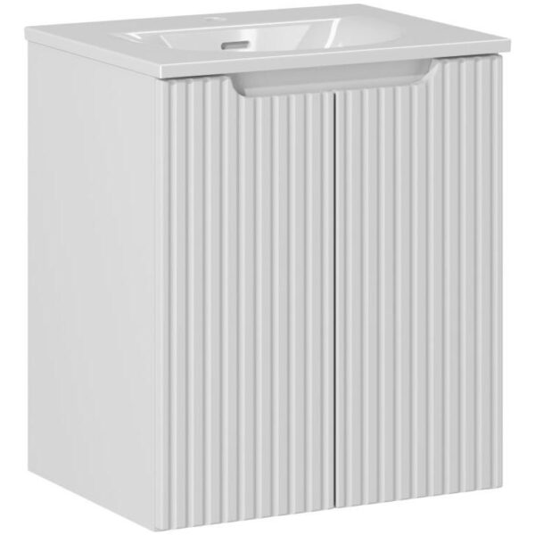 NOVA WHITE Fürdőszoba bútor 50 cm-es bútorgarnitúra – SET-NOW 50CM D SKY 50 NW