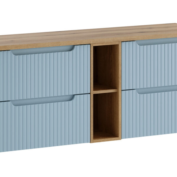 NOVA DENIM komplett fürdőszoba bútor szett 140 cm – asztallappal SET-NOD B OAK 140CM S