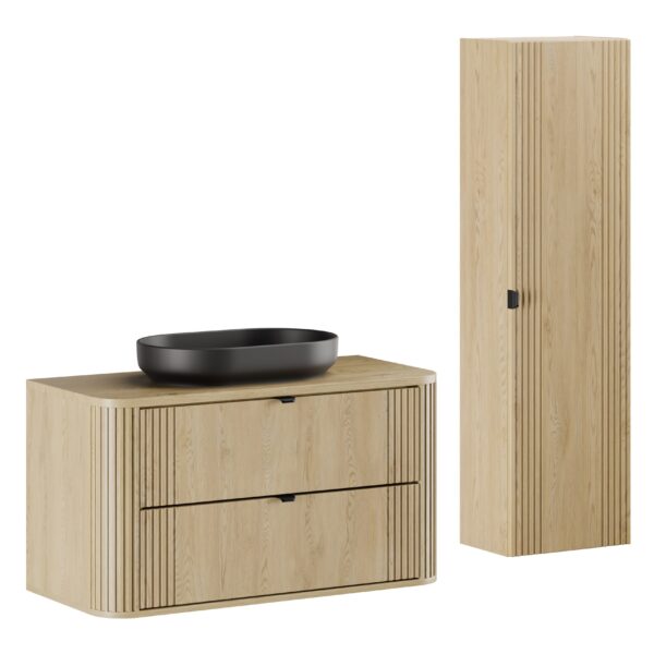 OVALIA CREMONA fürdőszoba bútor szett – SET-OVC B CREMONA 100CM UN RIVER BM HC ON