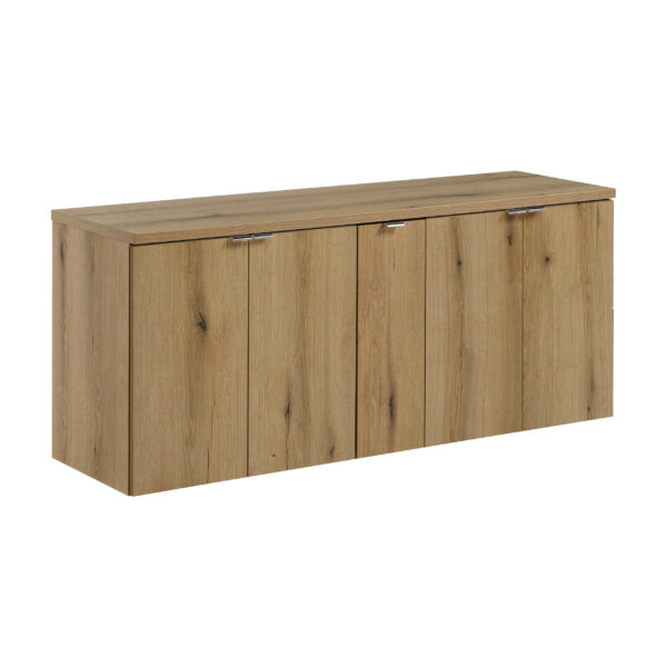 NOVA OAK komplett fürdőszoba bútor szett 140 cm – pulttal SET-NOA B OAK 140CM D