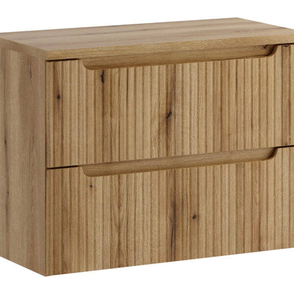 NOVA COAST EVOKE komplett fürdőszoba bútor szett 80 cm – tölgy munkalappal – SET-NOCE B OAK 80CM S