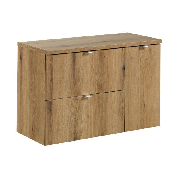 NOVA OAK komplett fürdőszoba bútor szett 90 cm – pulttal SET-NOA B OAK 90CM S