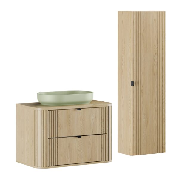 OVALIA CREMONA fürdőszoba bútor szett – SET-OVC B CREMONA 80CM UN RIVER OG HC ON