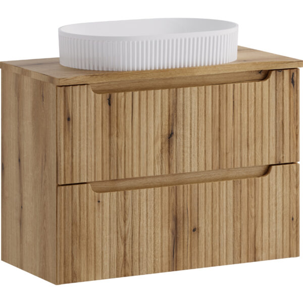 NOVA COAST EVOKE komplett fürdőszoba bútor szett 80 cm – BEYOND mosdóval – SET-NOCE B NAT OAK 80CM S UN BEYOND