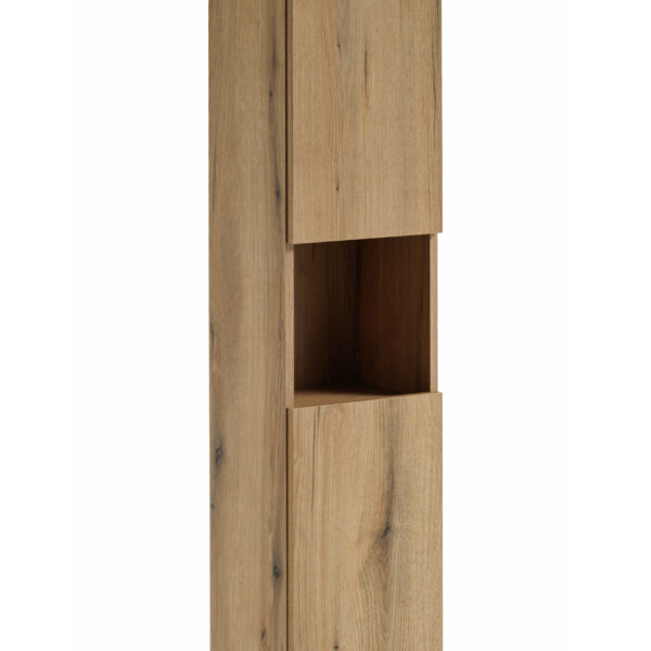 NOVA OAK Magas szekrény 2 ajtóval fürdőszoba bútor – NOVA OAK A 80-03-2D(W80-01A)