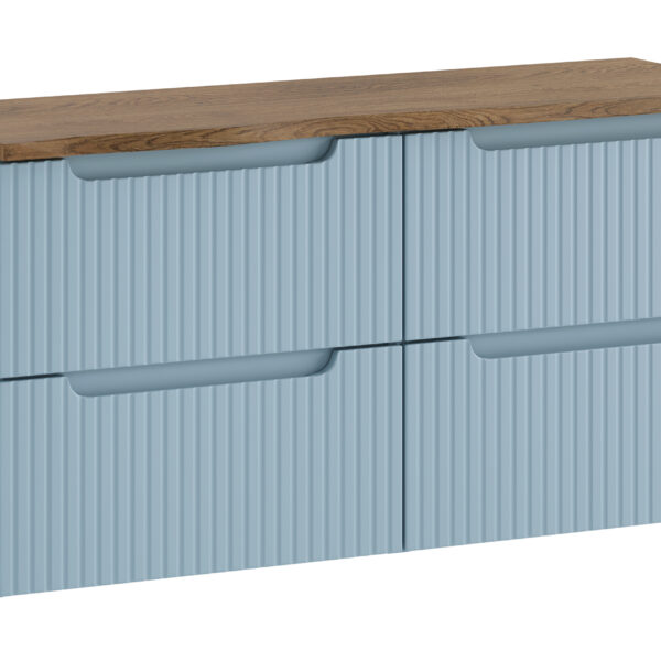 NOVA DENIM komplett fürdőszoba bútor szett 120 cm – asztallappal SET-NOD B NAT CASELLA 120CM S