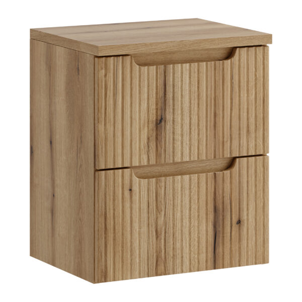 NOVA COAST EVOKE komplett fürdőszoba bútor szett 50 cm – tölgy munkalappal – SET-NOCE B OAK S 50CM