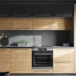 MALMO konyhabútor modern összeállítás PEMBROKE és ARES BLACK frontokkal