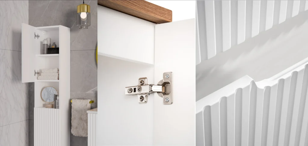 fürdőszoba bútor zsanér soft close mechanika