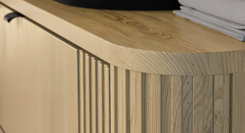 fa mintás bútor él kialakítás