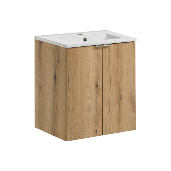 NOVA OAK komplett fürdőszoba bútor szett 50 cm – DANCE bútor mosdóval SET-NOA 50CM D DANCE