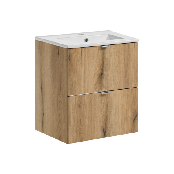 NOVA OAK komplett fürdőszoba bútor szett 50 cm – DANCE bútor mosdóval SET-NOA 50CM S DANCE