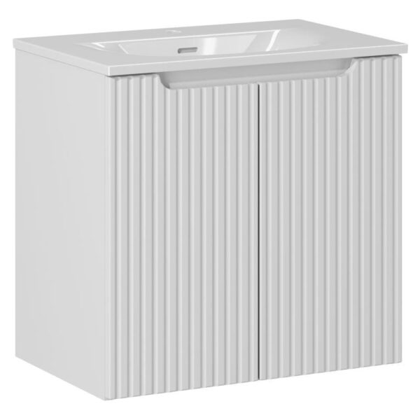 NOVA WHITE Fürdőszoba bútor 60 cm-es bútorgarnitúra – SET-NOW 60CM D SKY 60 NW